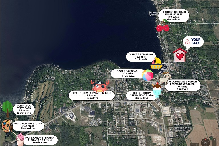 Cottages (United States of America,  Sister Bay, Wisconsin)