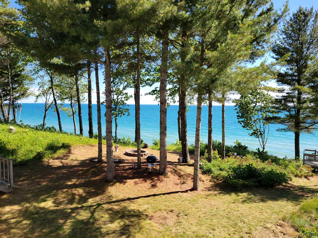 Wonderful Cottage with Lake Access and Great Views in Moran, Michigan