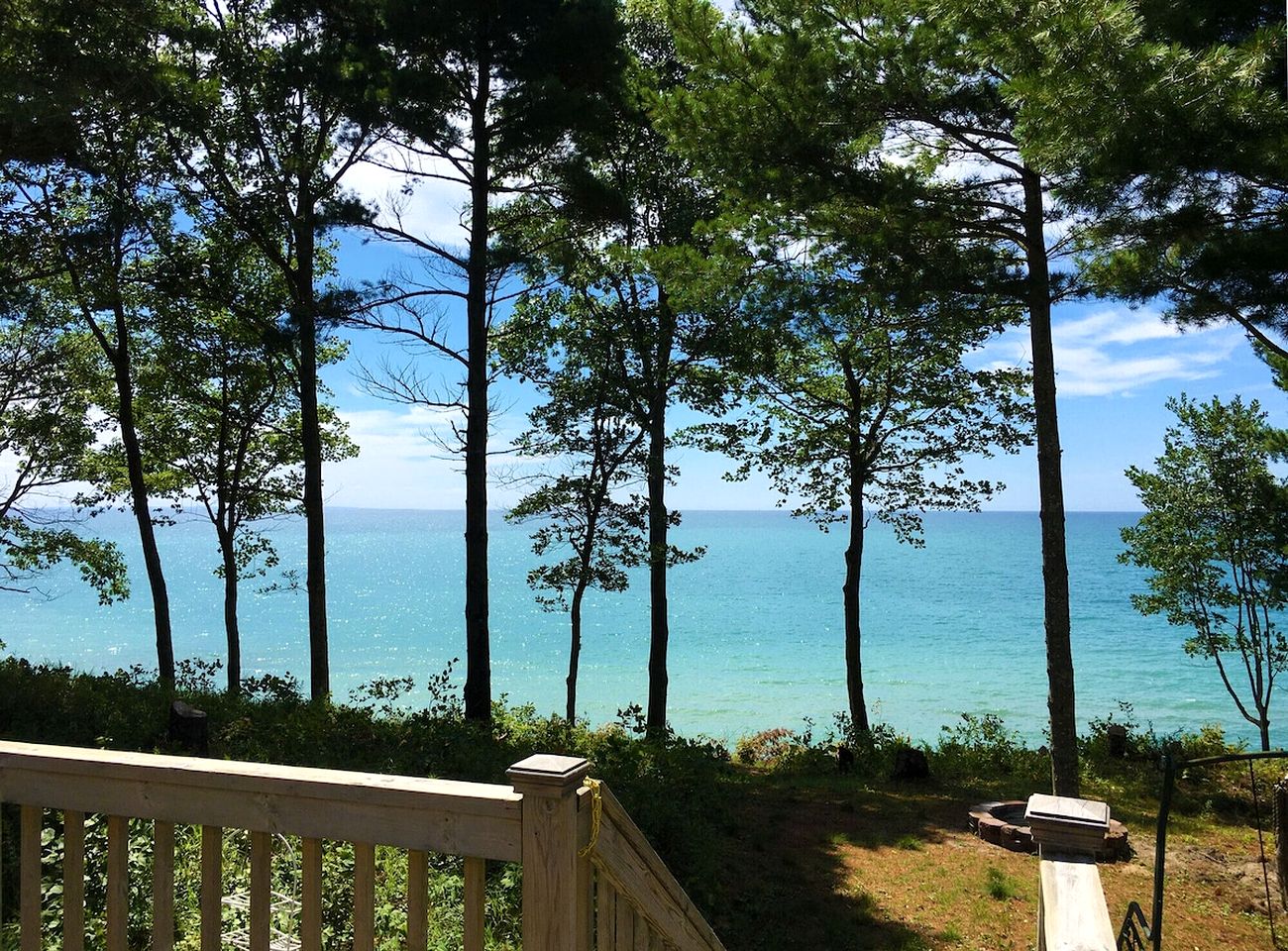 Wonderful Cottage with Lake Access and Great Views in Moran, Michigan