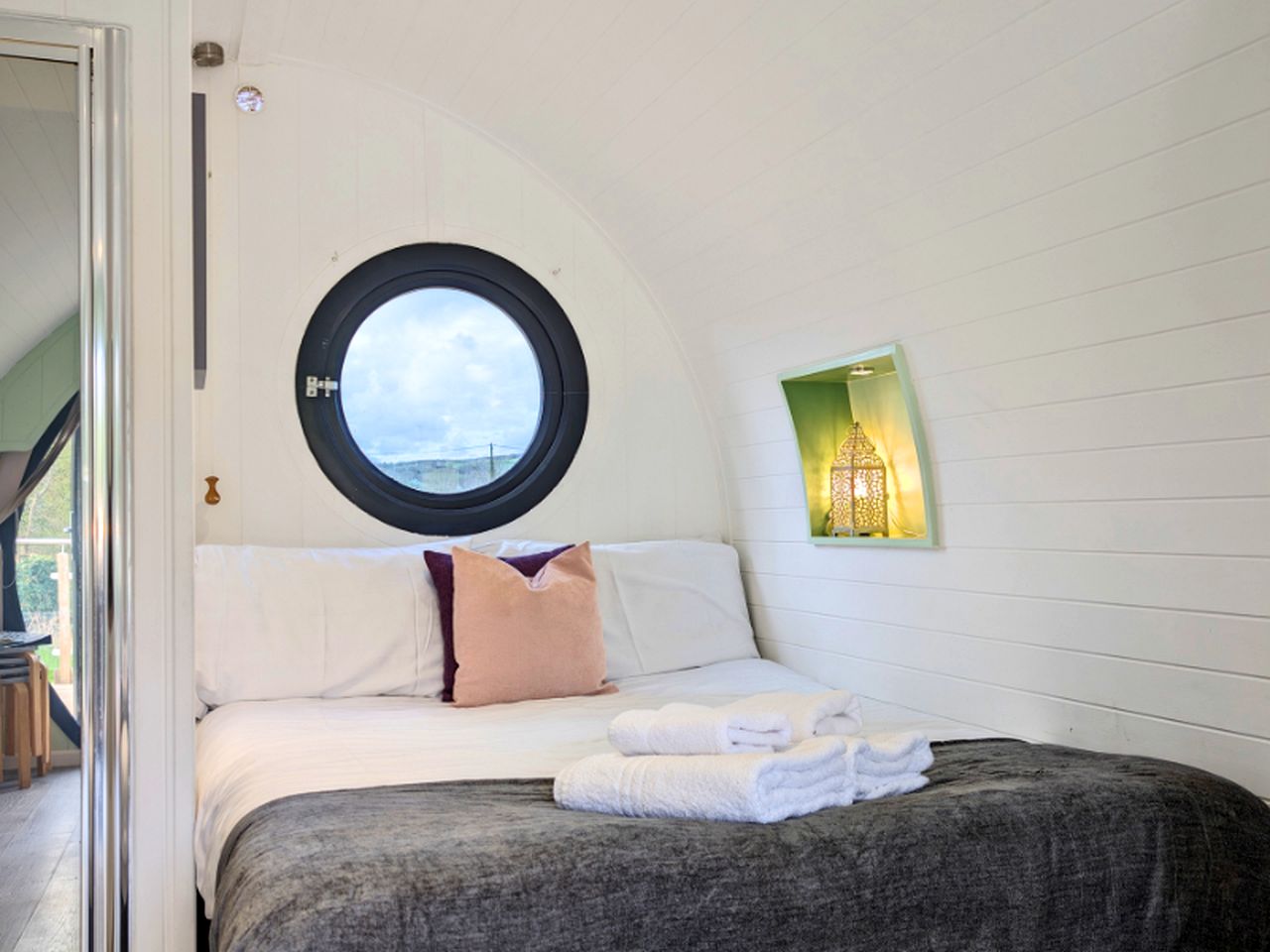 Wonderful Wales Glamping Experience in this Riverside Pod Rental for Two