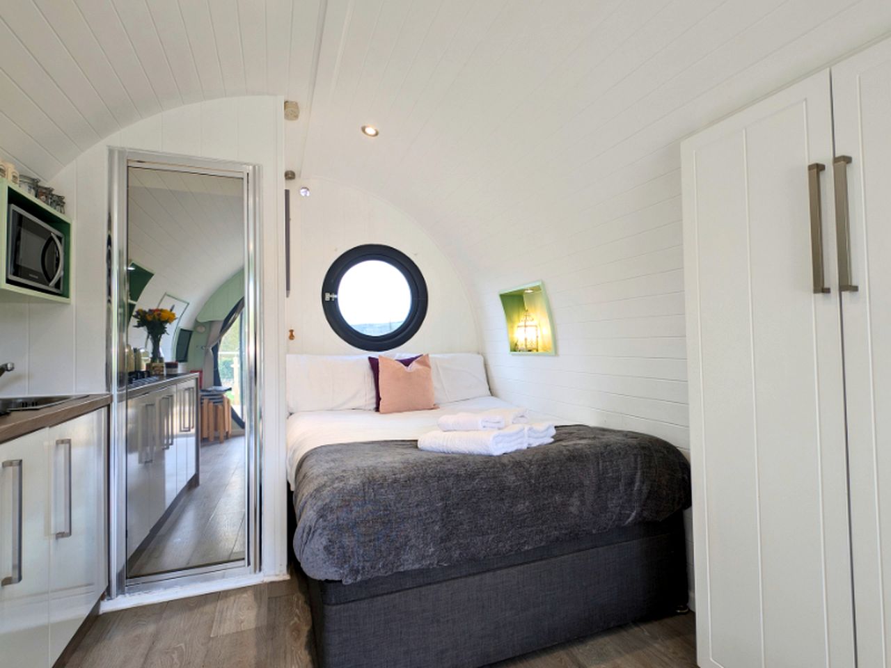 Wonderful Wales Glamping Experience in this Riverside Pod Rental for Two