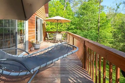 Spacious Woodland Cabin with Fire Pit & Creek Near Berkeley Springs, West Virginia - Photo 3