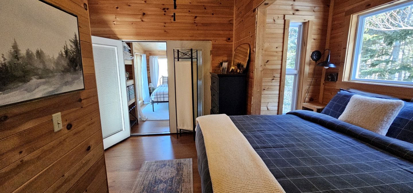 Wooden Cabin with Breathtaking Landscape and Lake Views in Maine