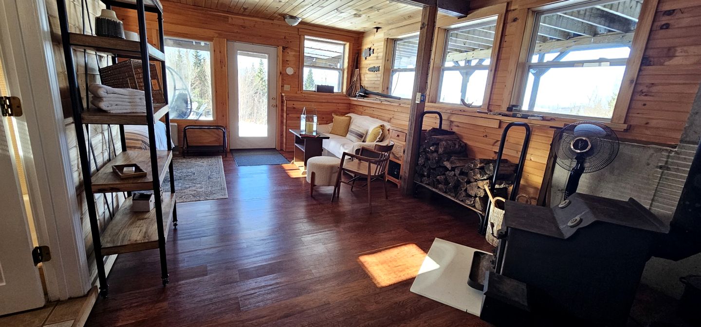 Wooden Cabin with Breathtaking Landscape and Lake Views in Maine