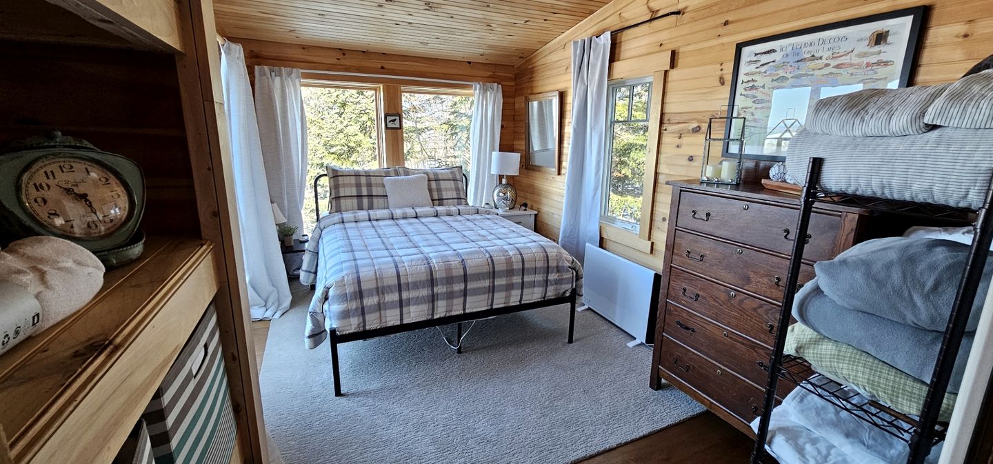 Wooden Cabin with Breathtaking Landscape and Lake Views in Maine