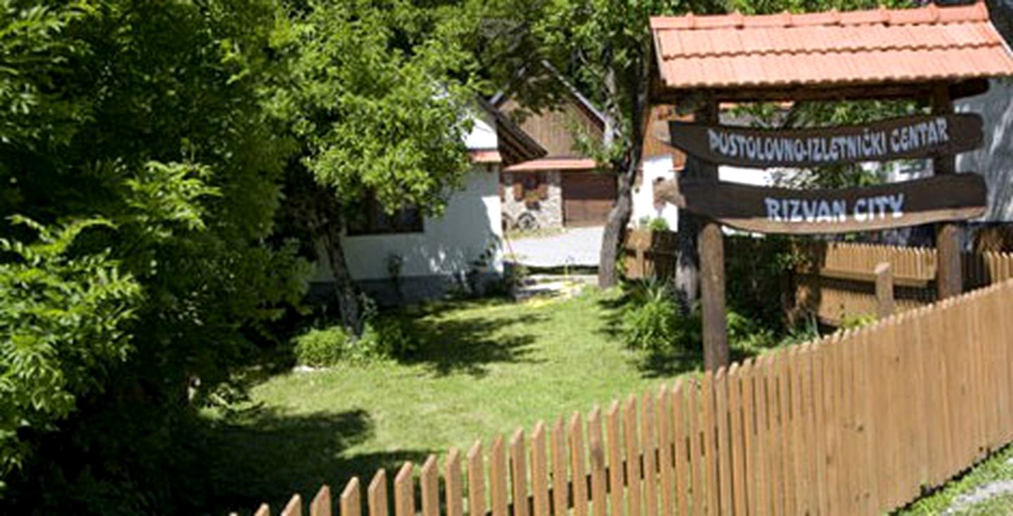 Wooden Huts at Foot of Mount Velebit, Croatia