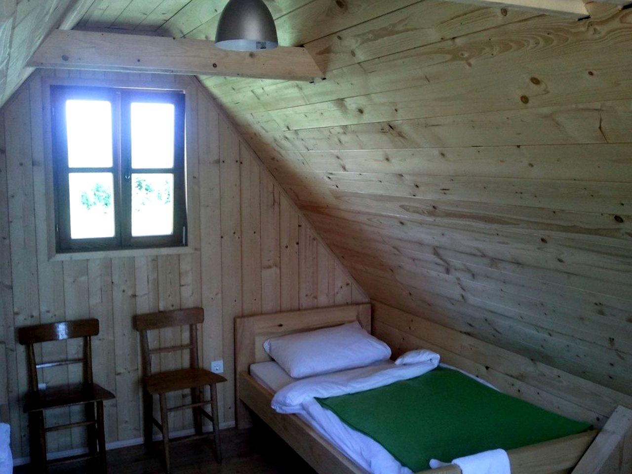 Wooden Huts at Foot of Mount Velebit, Croatia