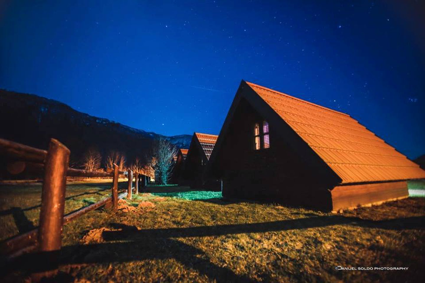 Wooden Huts at Foot of Mount Velebit, Croatia