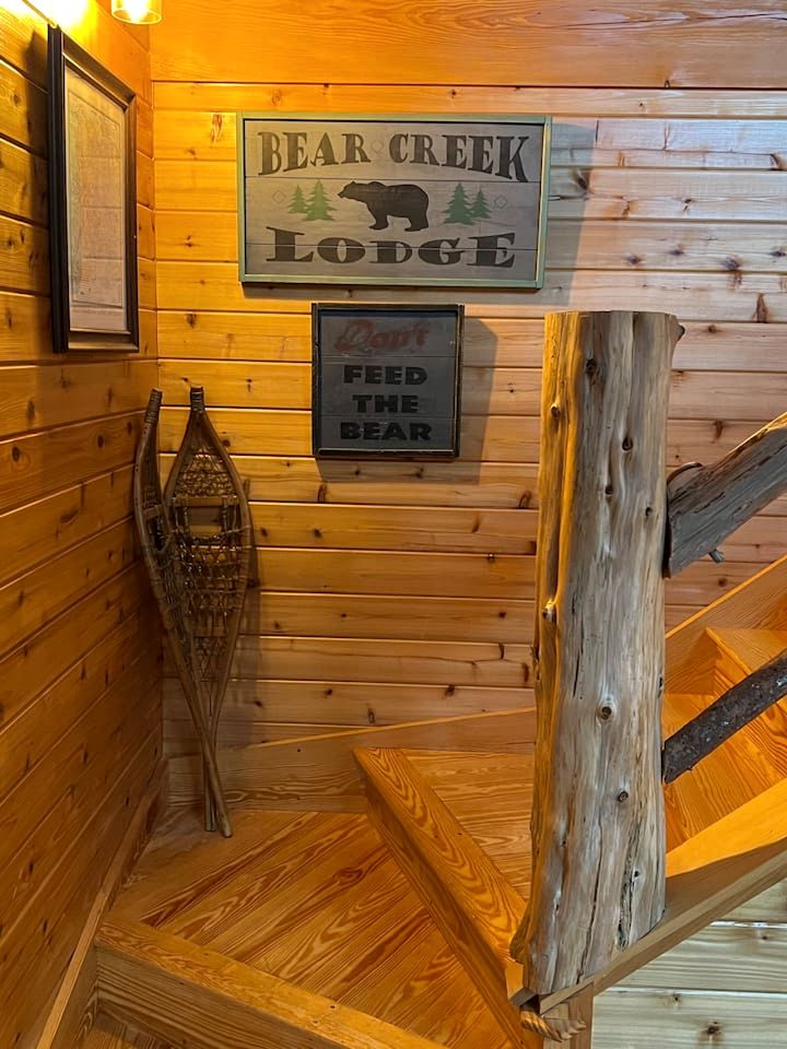 Wooden Lake Cabin Loaded with Kayaks in Maine