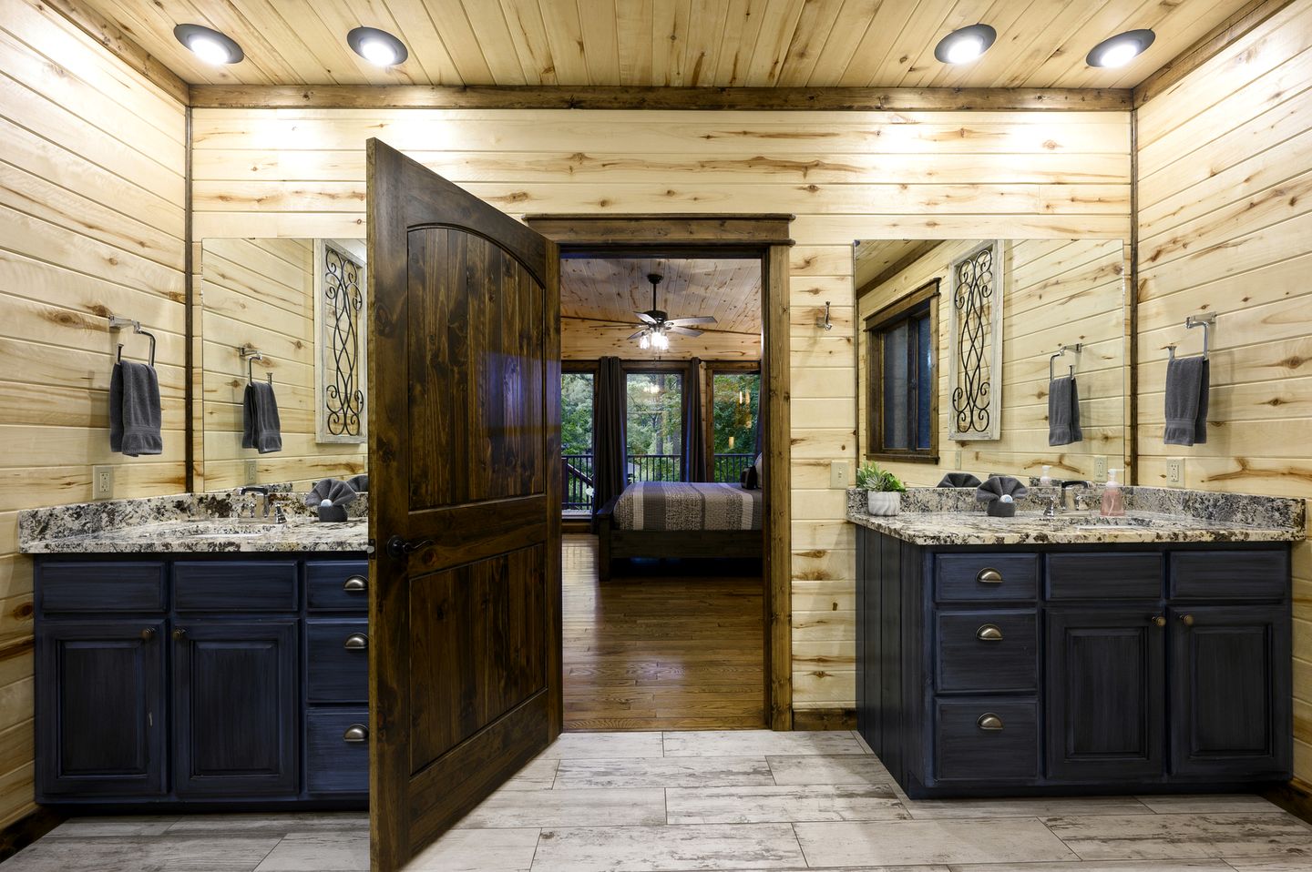 Modern Two-Story Cabin with Hot Tub, Game Loft & Fire Pit in Southeast Oklahoma