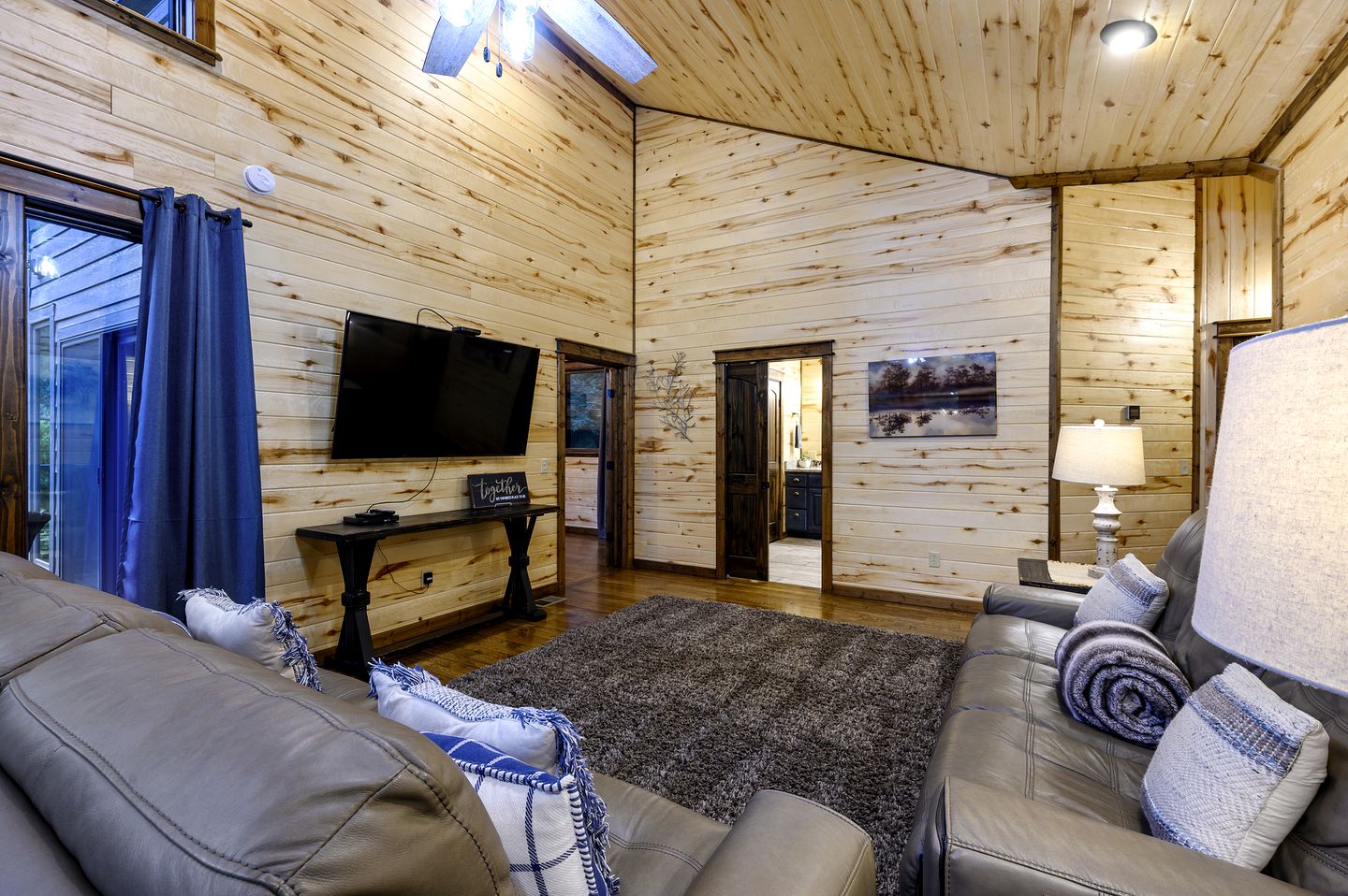 Modern Two-Story Cabin with Hot Tub, Game Loft & Fire Pit in Southeast Oklahoma