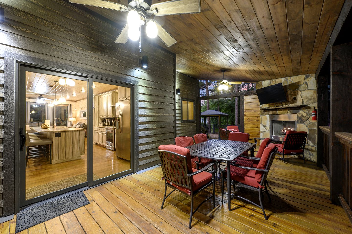 Modern Two-Story Cabin with Hot Tub, Game Loft & Fire Pit in Southeast Oklahoma