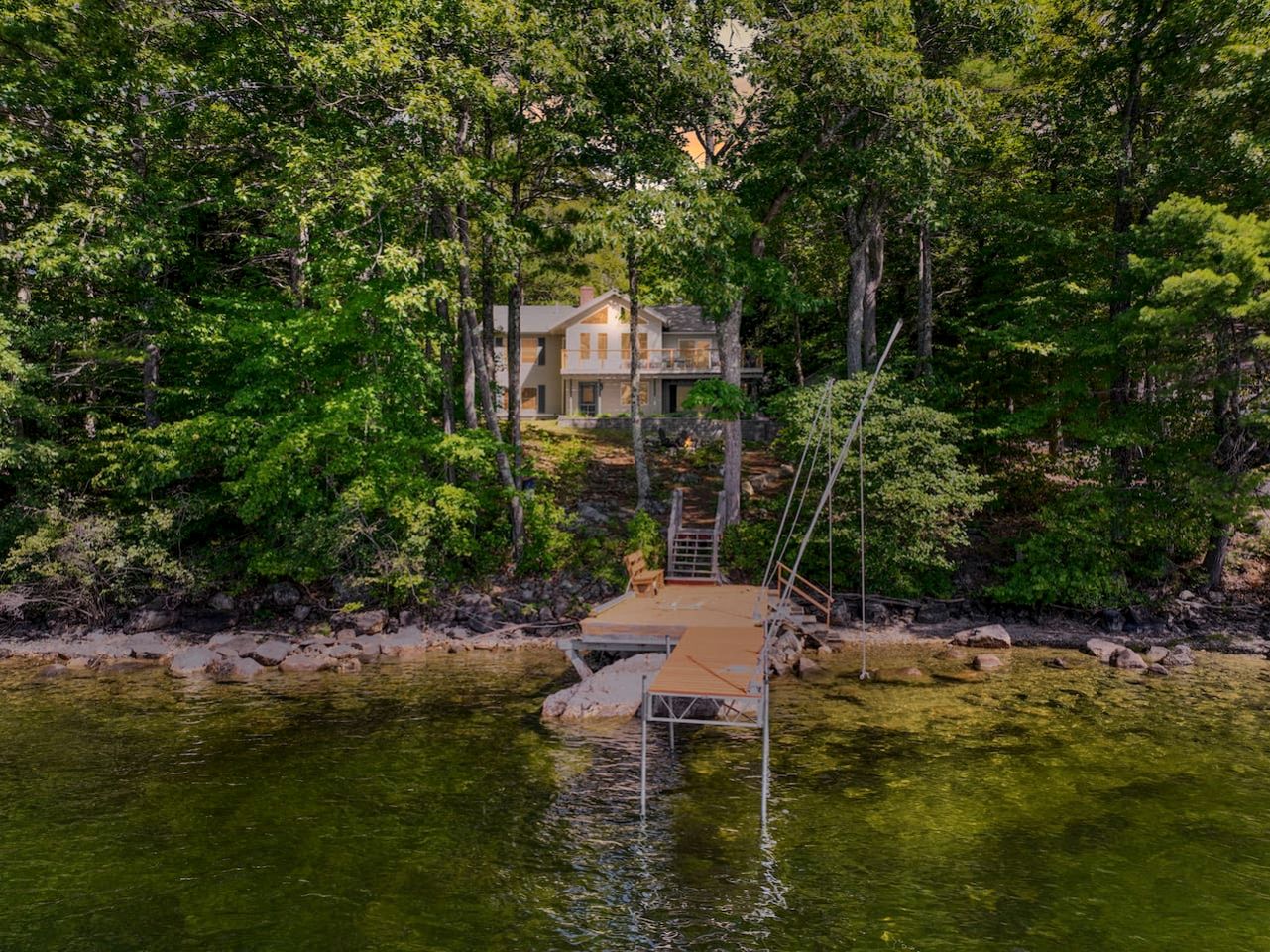 Enchanting Lakefront Cabin Retreat with Hot Tub and Fire Pit on Sebago Lake in Maine