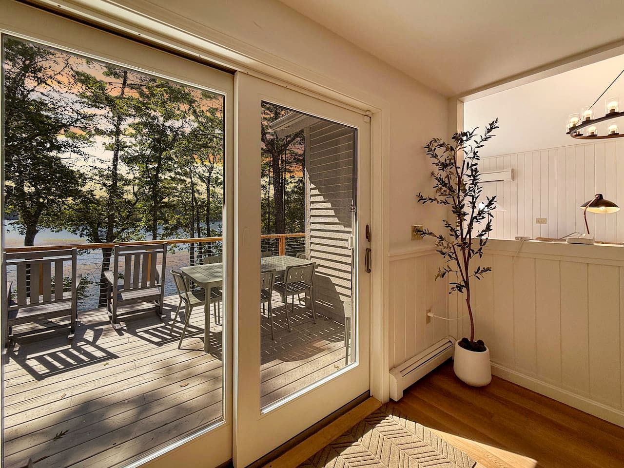 Enchanting Lakefront Cabin Retreat with Hot Tub and Fire Pit on Sebago Lake in Maine