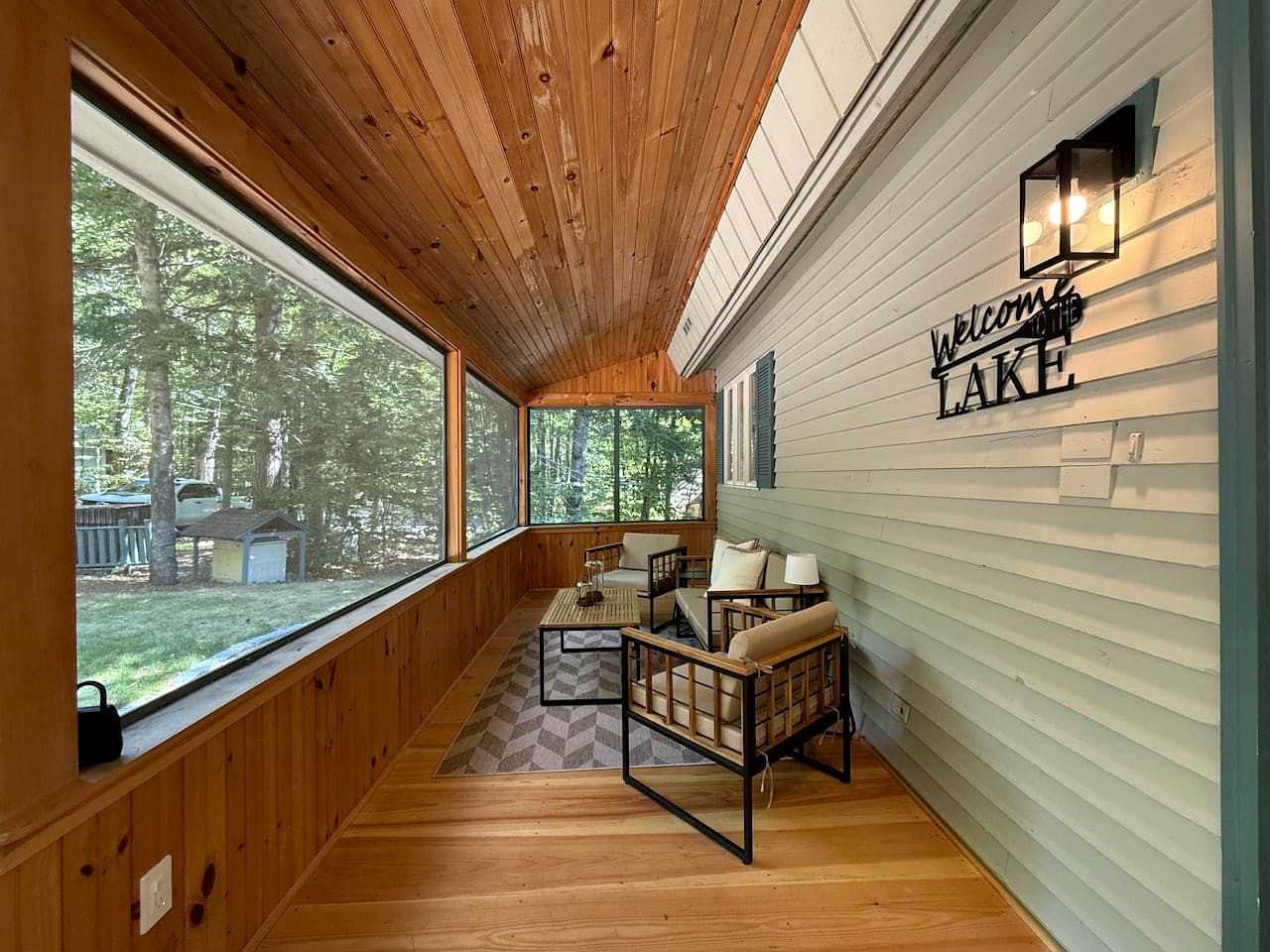 Enchanting Lakefront Cabin Retreat with Hot Tub and Fire Pit on Sebago Lake in Maine