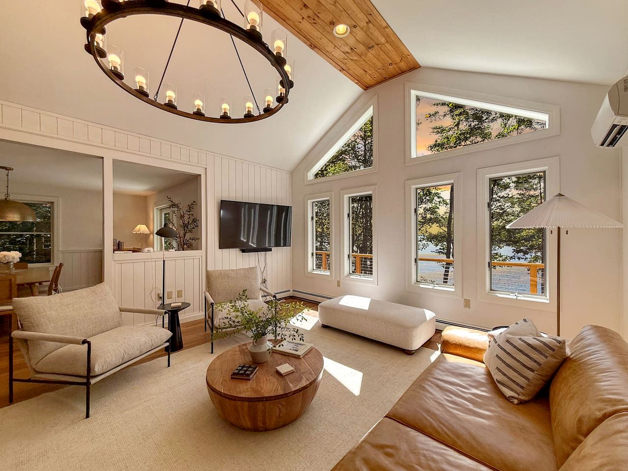 Enchanting Lakefront Cabin Retreat with Hot Tub and Fire Pit on Sebago Lake in Maine