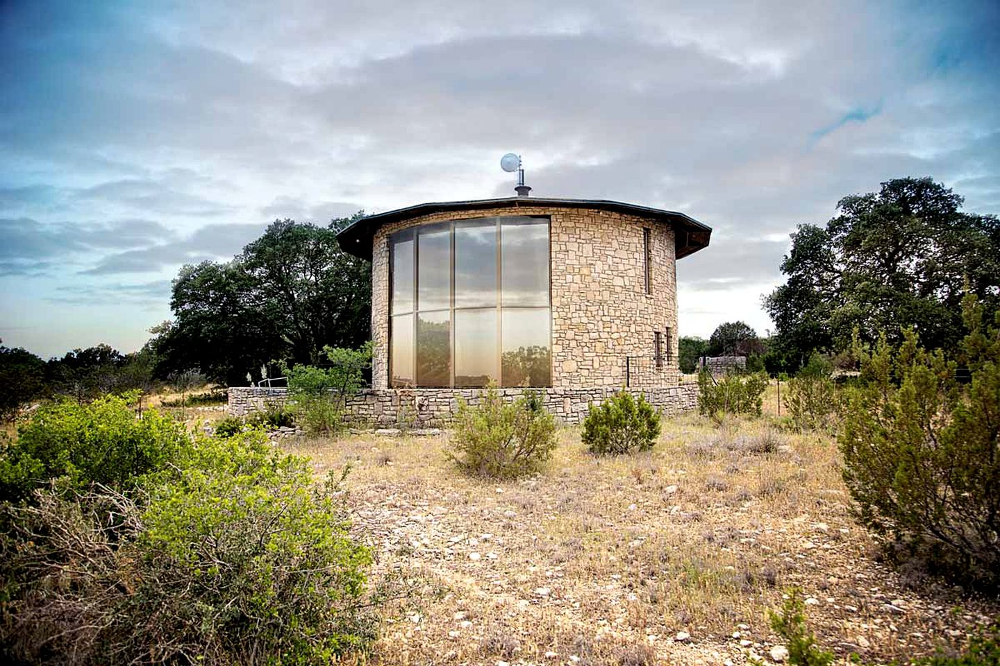 Unique 360-Degree Views of Texas Hill Country at Circular Stone Cottage Rental