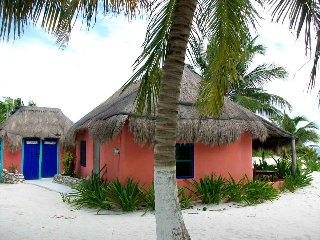 Beach Hut near Tulum in Quintana Roo, Mexico