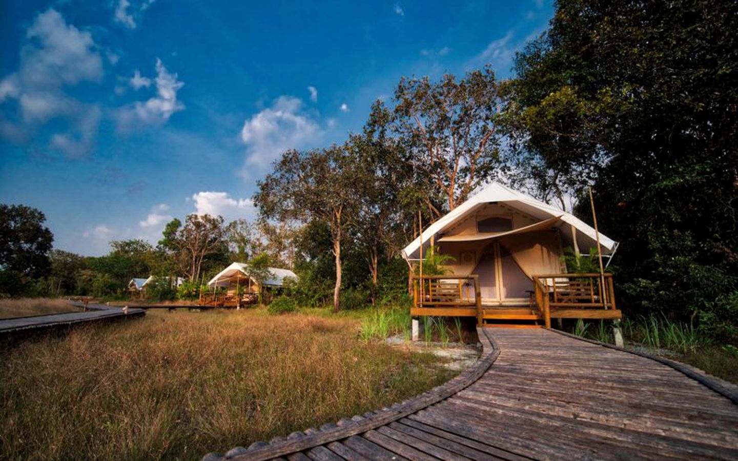 Luxury Safari Tent in Botum Sakor National Park in Koh Kong, Cambodia