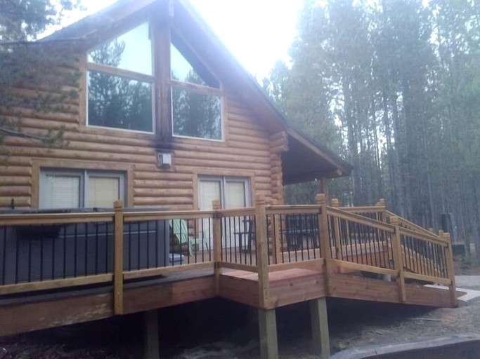Luxurious Forest Cabin with Hot Tub and Game Room Near Outdoor Adventures in Island Park, Idaho