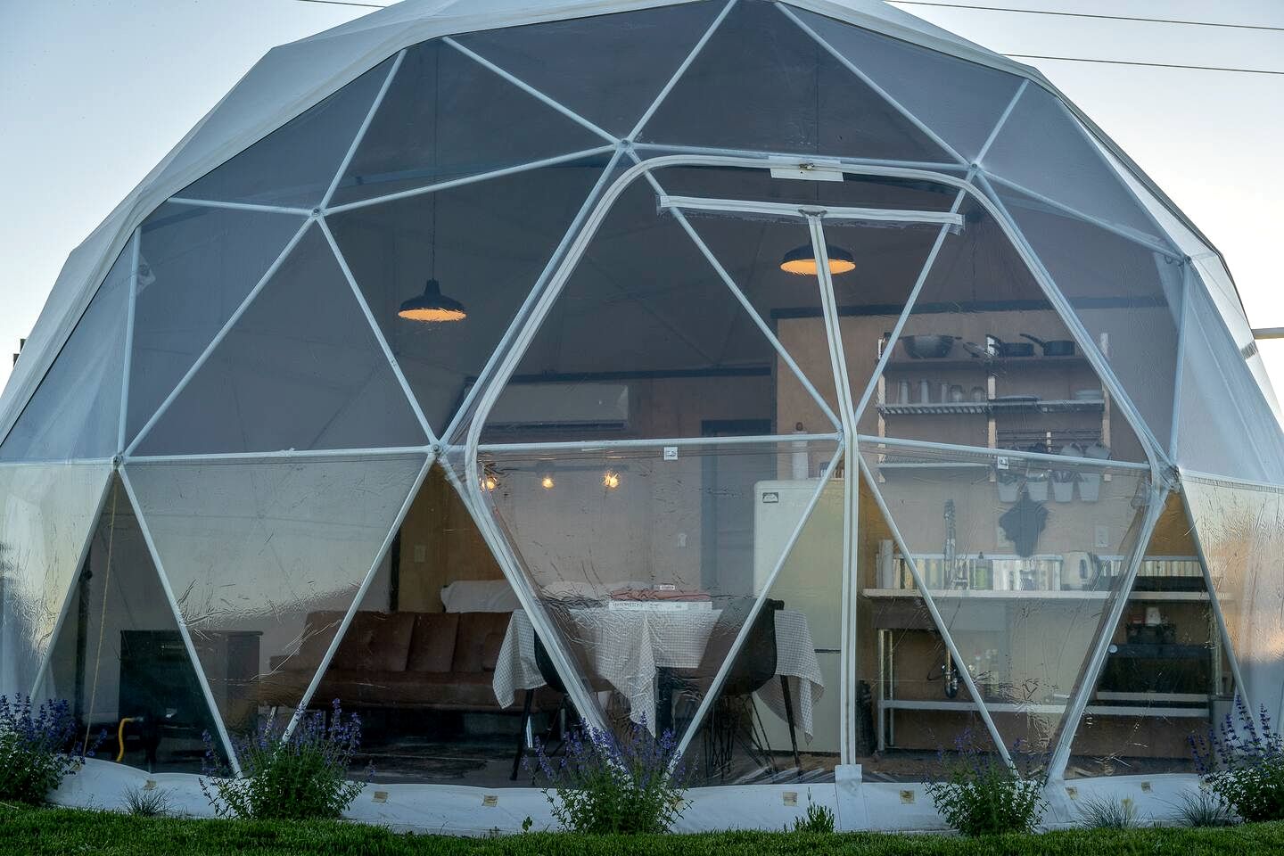 Luxury Secluded Dome Retreat with Panoramic Views Near Yellowstone National Park, Montana