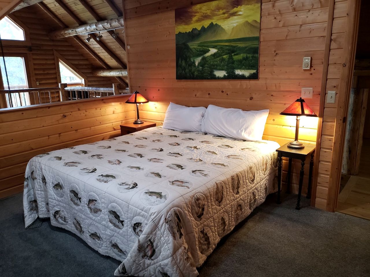 Spacious Log Cabin Retreat with Game Room & Hot Tub Near Island Park, Idaho
