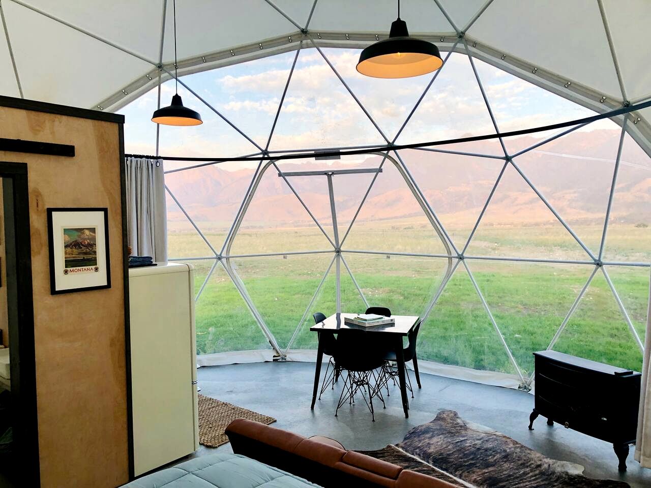 Montana Luxury Dome Stay with Panoramic Views Near Yellowstone National Park