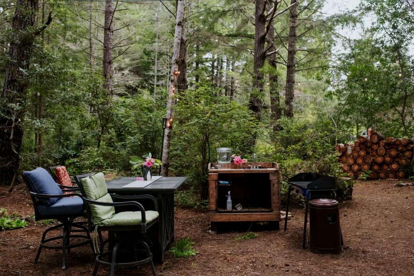 Cozy Forest Caravan Near the Coast in Albion, California