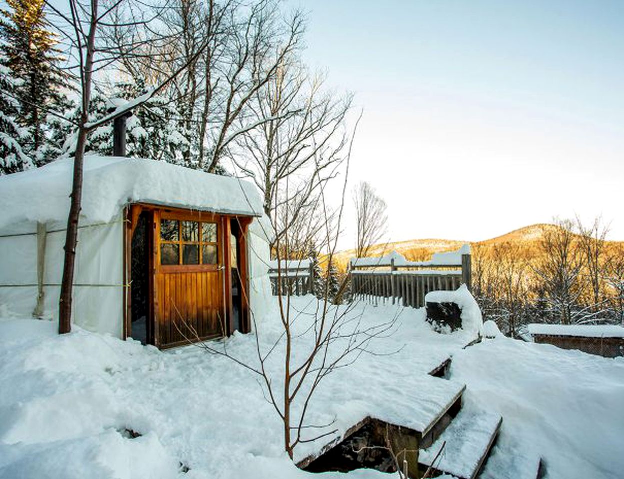 Quebec Yurt Rental for Mountain Getaways near Quebec City