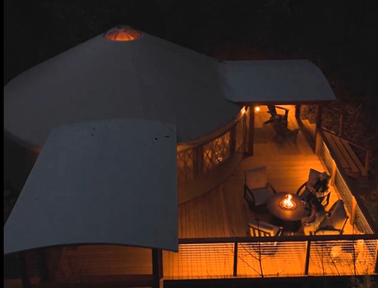 Scenic Woodland Yurt with Stargazing Dome & Firepit near Carson, Washington
