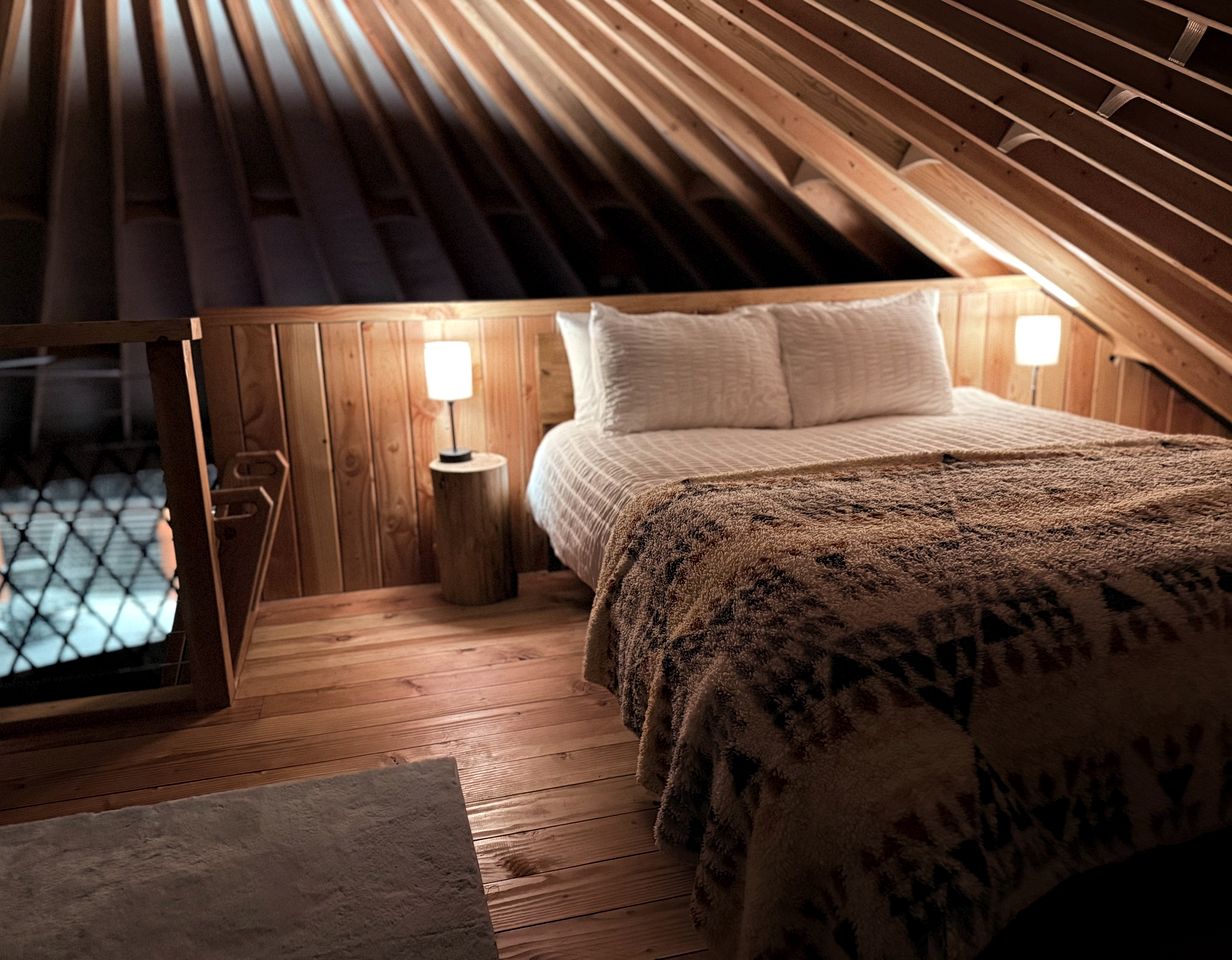 Scenic Woodland Yurt with Stargazing Dome & Firepit near Carson, Washington