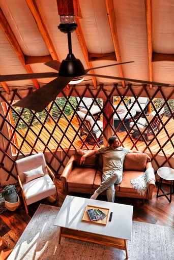 Yurts (United States of America, Carson, Washington)