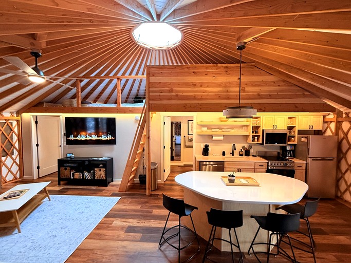 Yurts (United States of America, Carson, Washington)