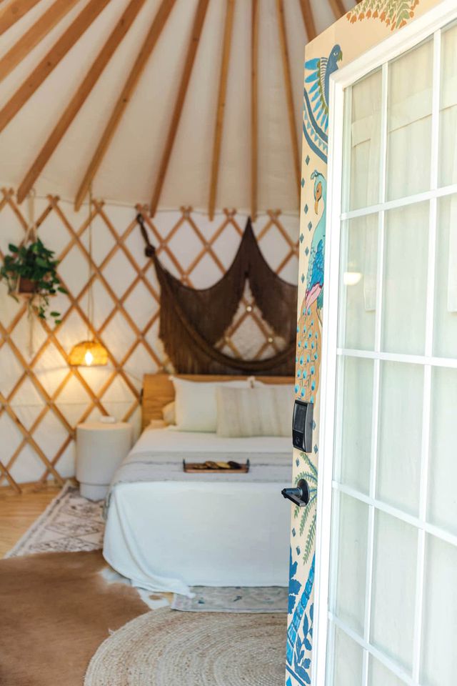 Colorful and Fully Equipped Yurt by Lake Travis For an Unforgettable Lakeway Glamping Escape, Texas