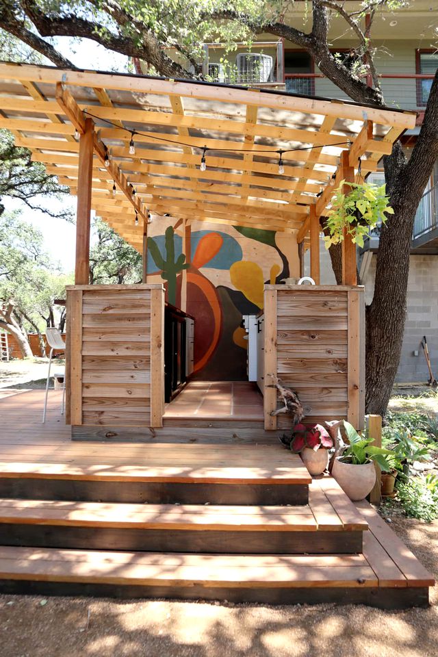 Colorful and Fully Equipped Yurt by Lake Travis For an Unforgettable Lakeway Glamping Escape, Texas