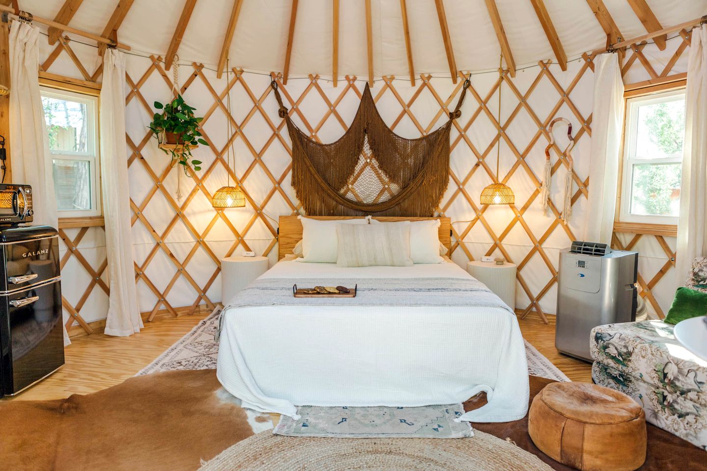 Colorful and Fully Equipped Yurt by Lake Travis For an Unforgettable Lakeway Glamping Escape, Texas