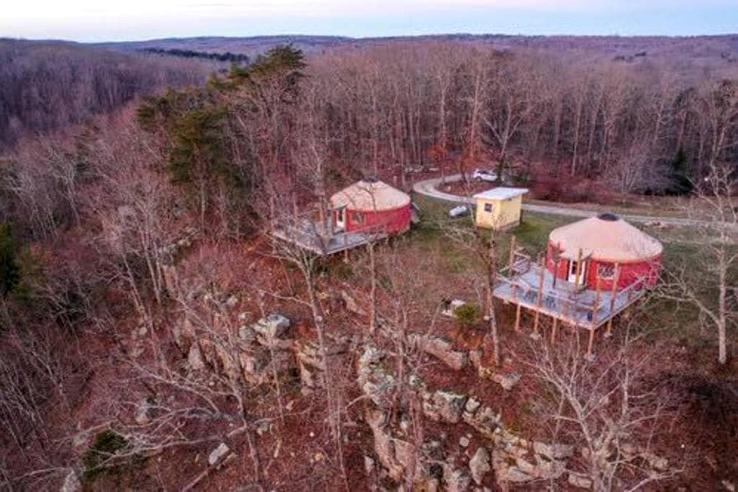 Mountaintop Luxury Yurt Rental for Georgia Glamping