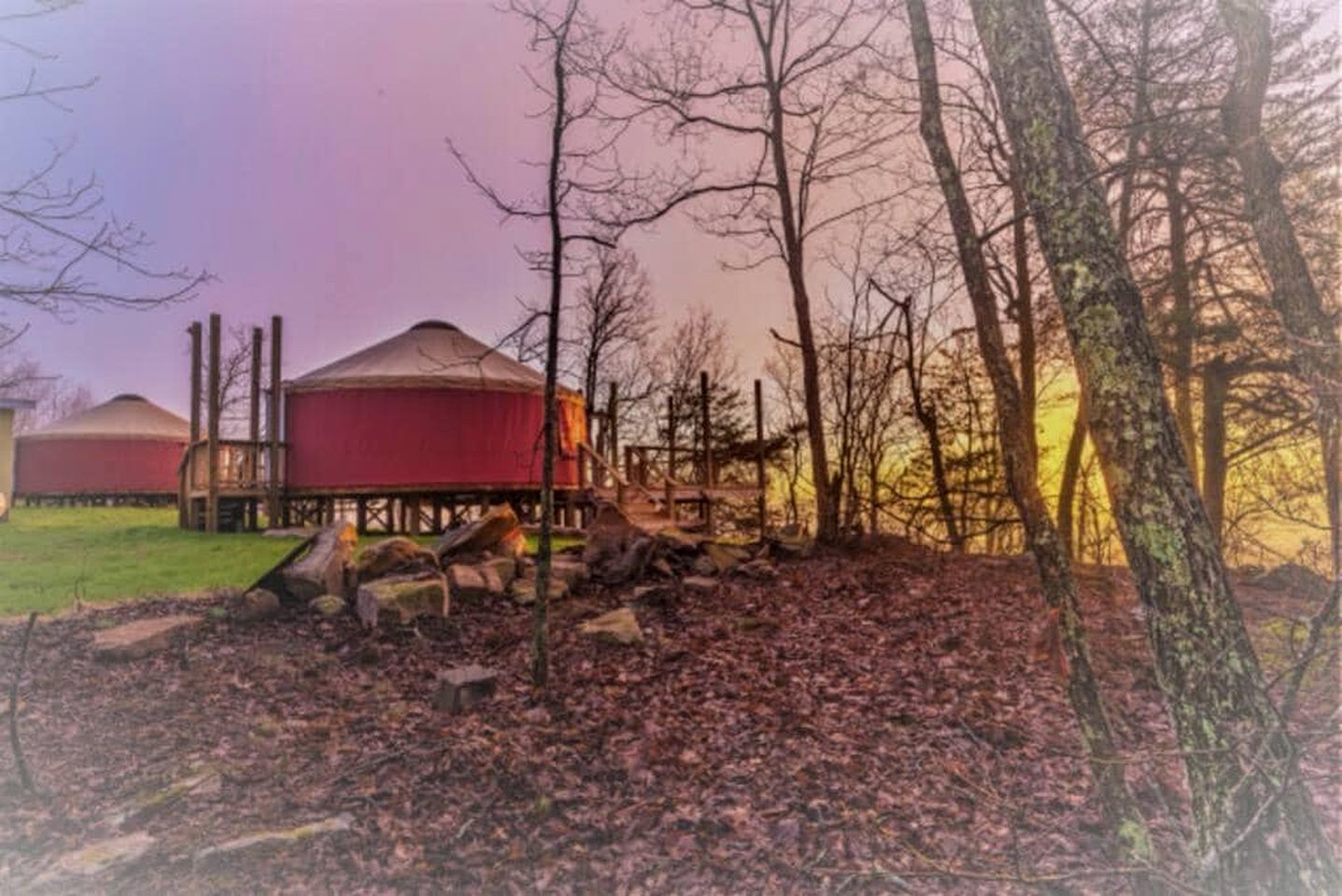 Mountaintop Luxury Yurt Rental for Georgia Glamping