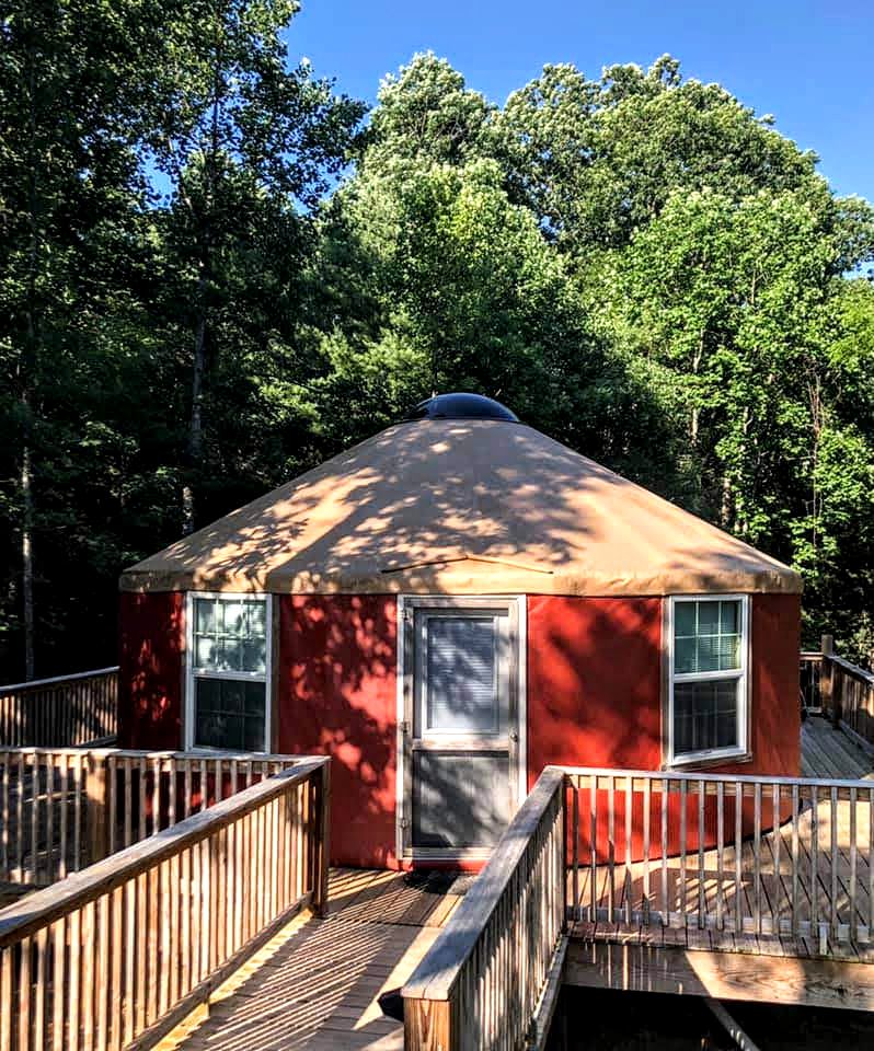 Intimate Yurt Rental Ideal for Romantic Glamping in Virginia