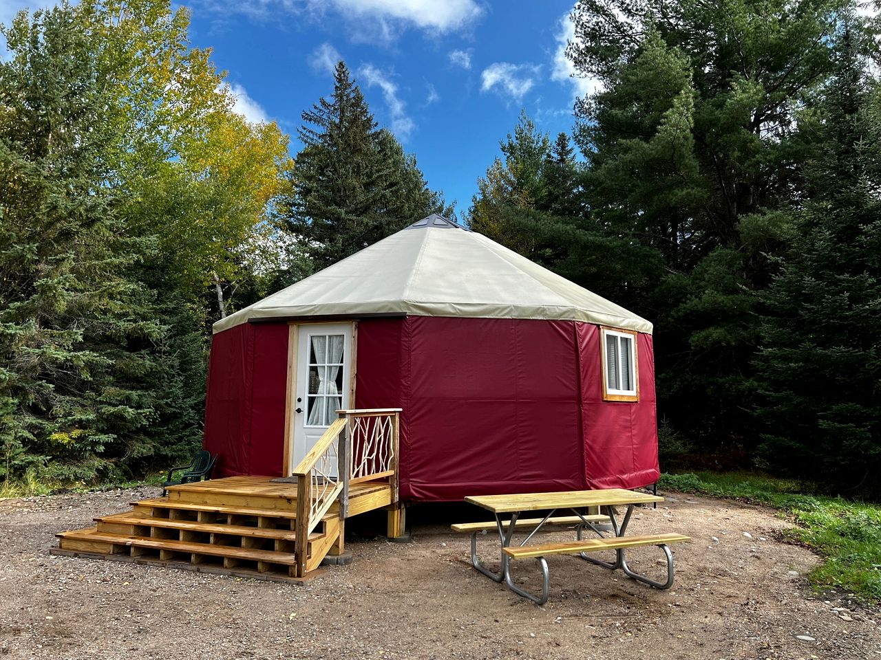 Cozy Woodland Yurt Retreat with Firepit & Kitchenette near Orr, Minnesota