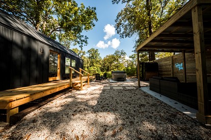 Secluded Tiny Home with Hot Tub, Sauna & Fire Pit near Lake Livingston in Coldspring, Texas - Photo 3