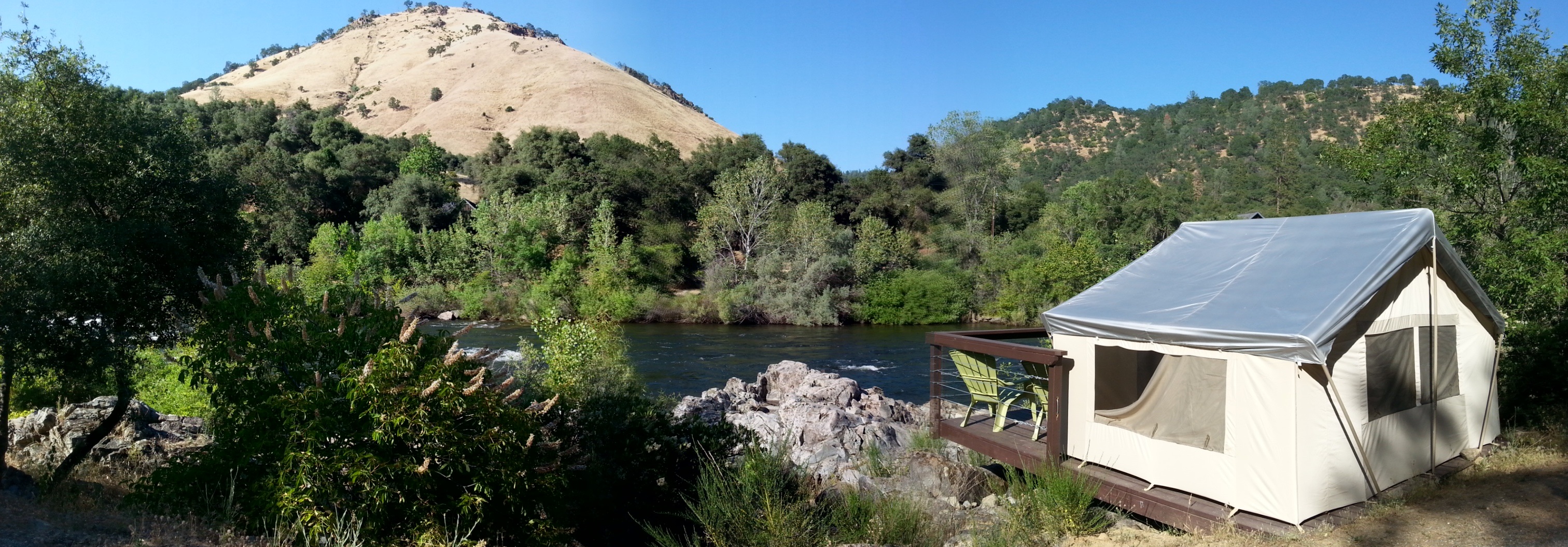 Rustic Tents on the American River